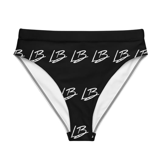 Recycled high-waisted bikini bottom