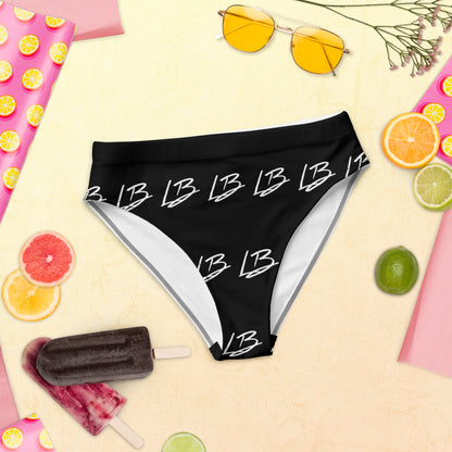 Recycled high-waisted bikini bottom