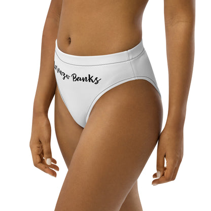Recycled high-waisted bikini bottom