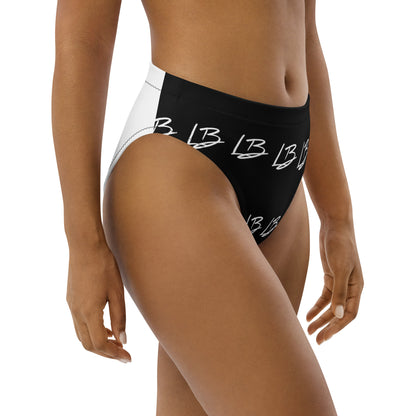 Recycled high-waisted bikini bottom