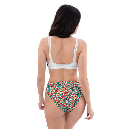 Recycled high-waisted bikini