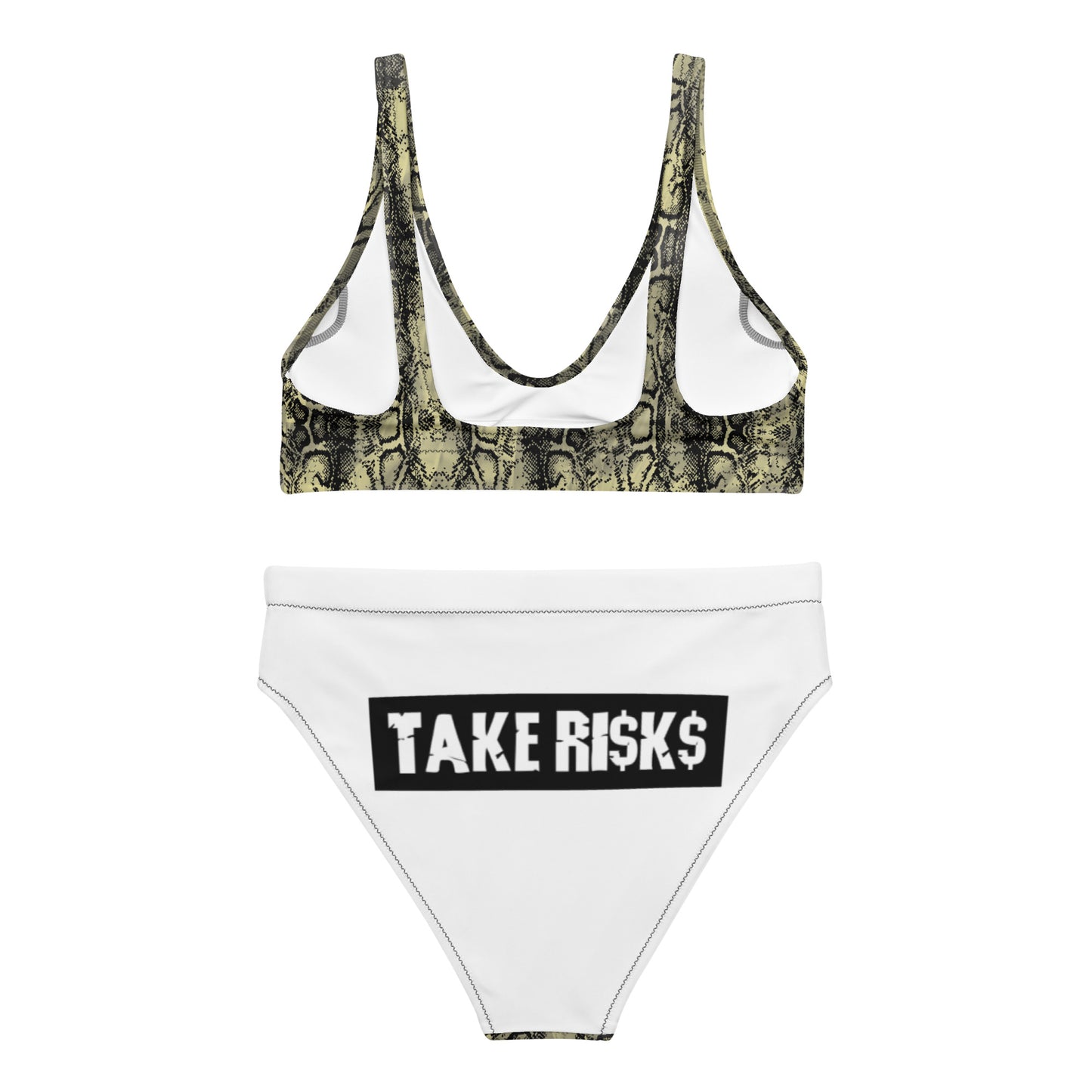 Recycled high-waisted bikini