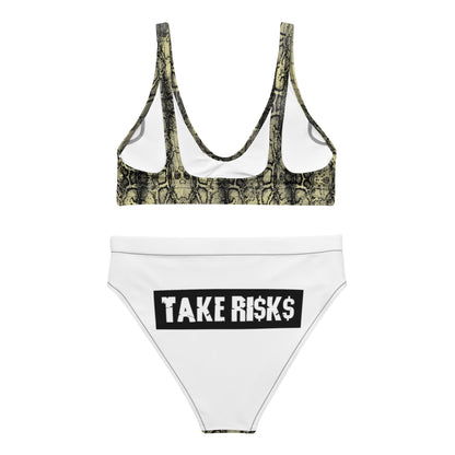 Recycled high-waisted bikini