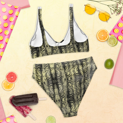Recycled high-waisted bikini takee risks