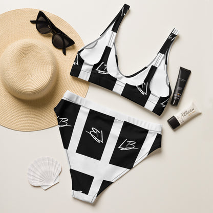 Recycled high-waisted bikini