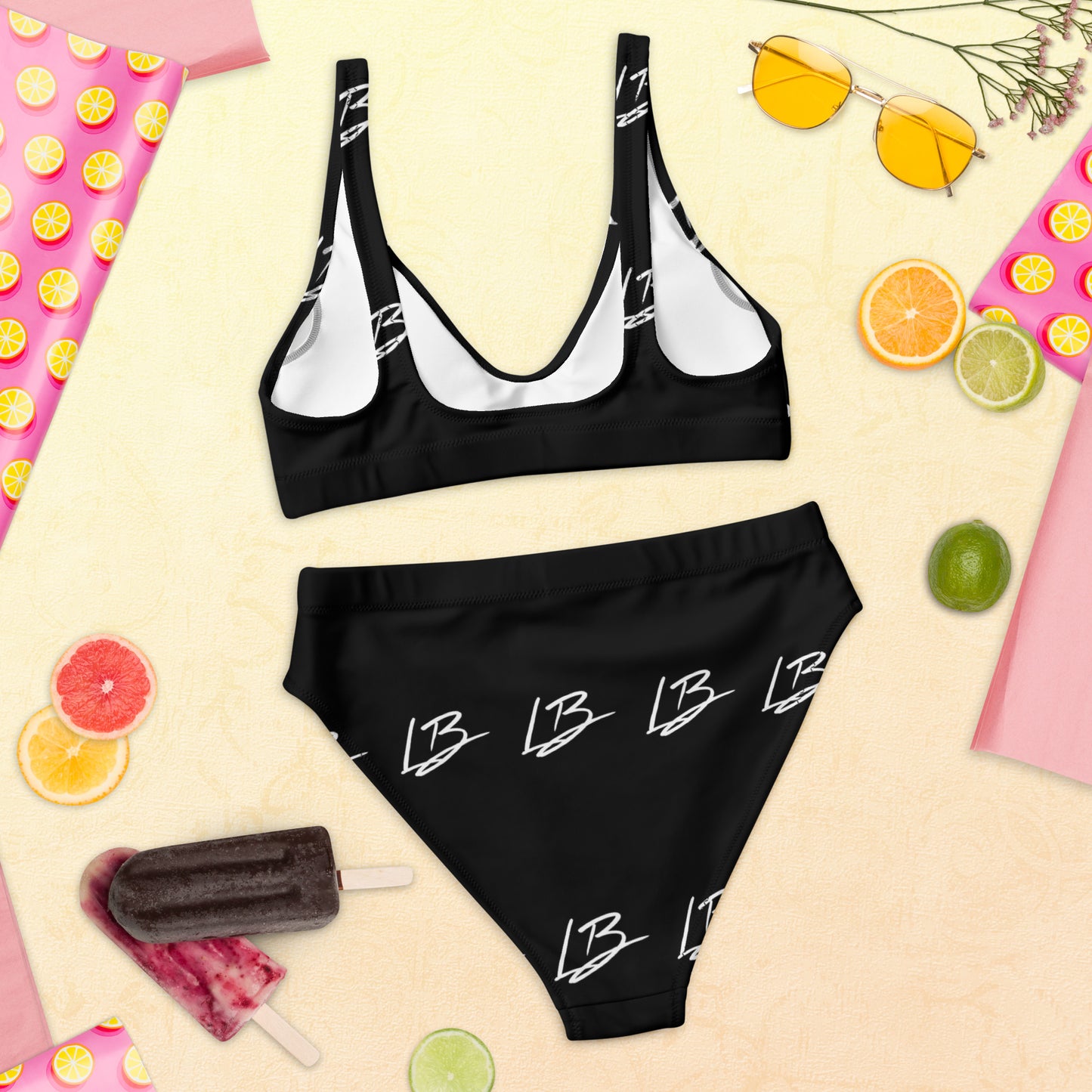 Recycled high-waisted bikini