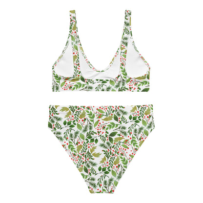 Recycled high-waisted bikini