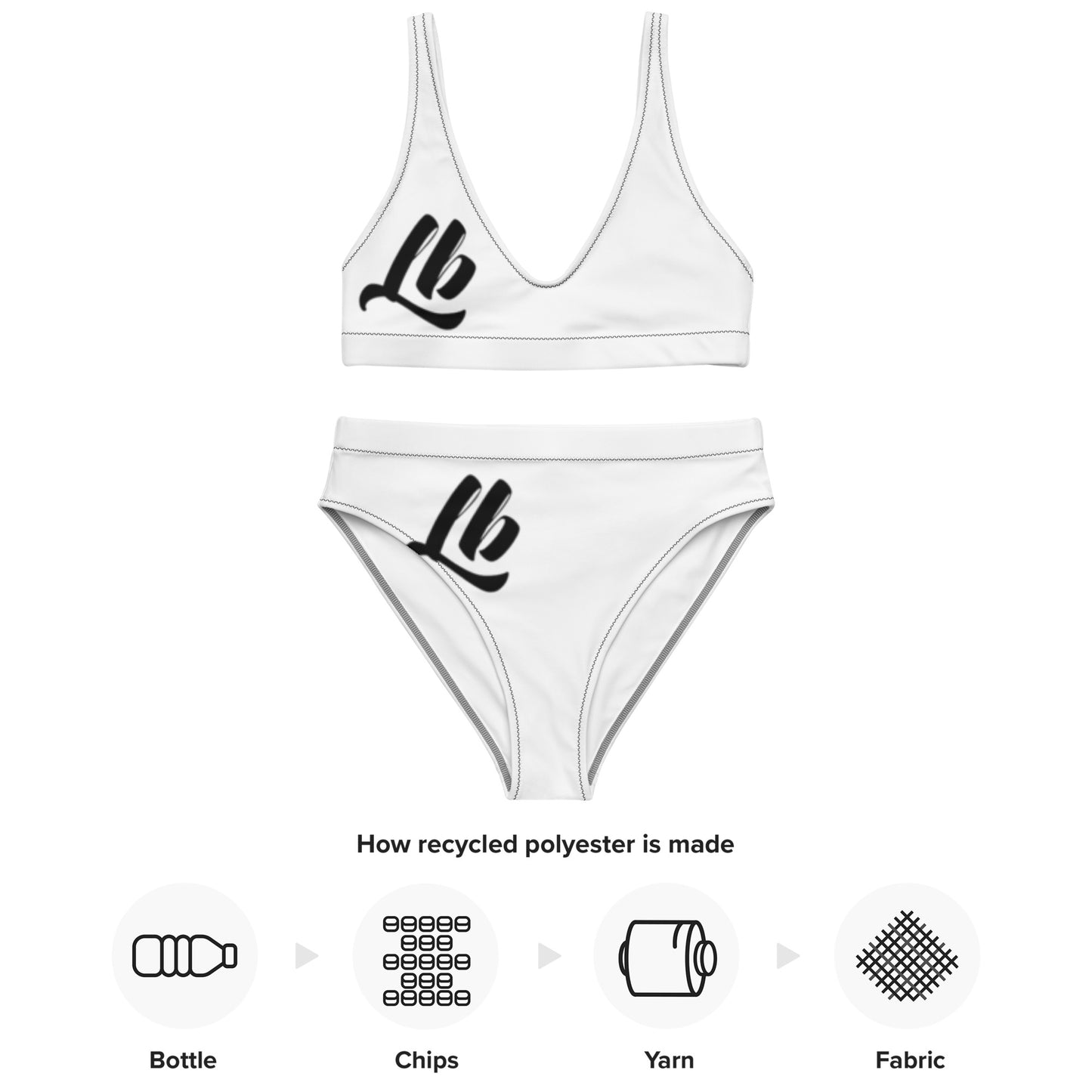 Recycled high-waisted bikini