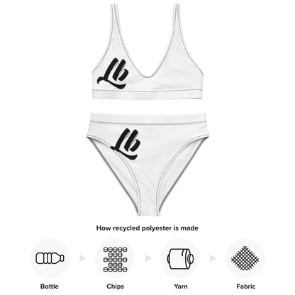 Recycled high-waisted bikini