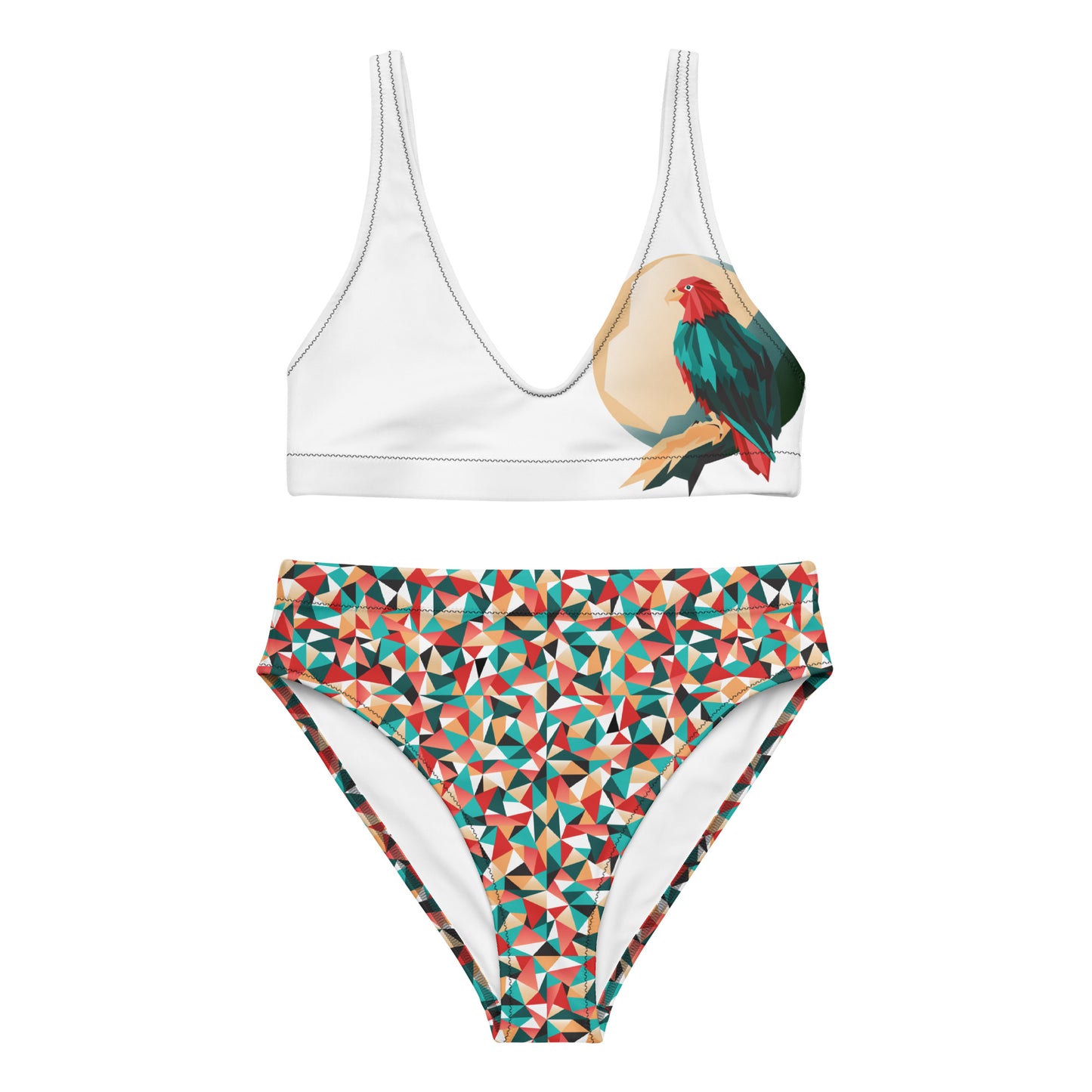 Recycled high-waisted bikini