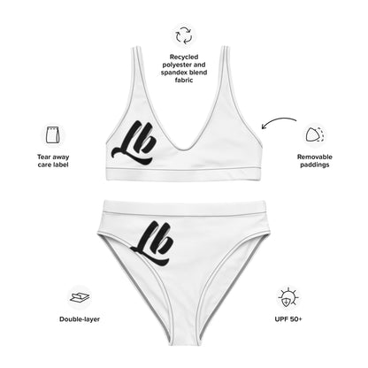 Recycled high-waisted bikini