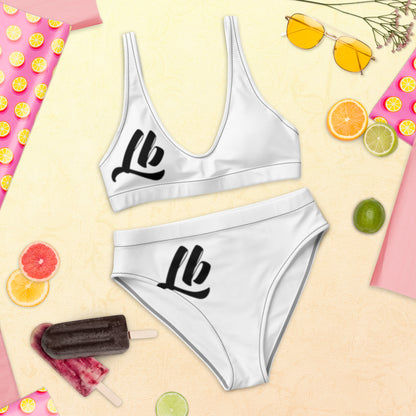 Recycled high-waisted bikini