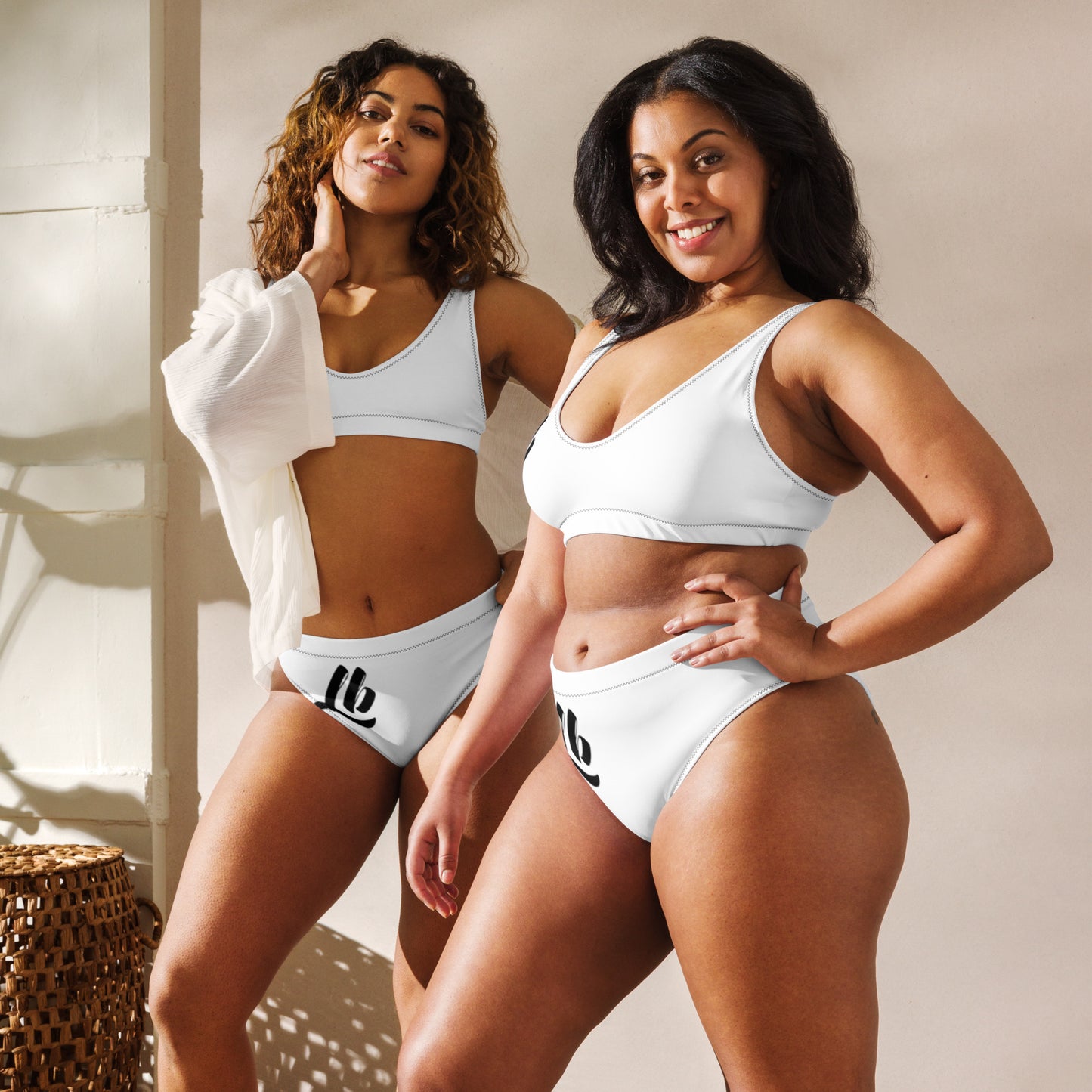 Recycled high-waisted bikini