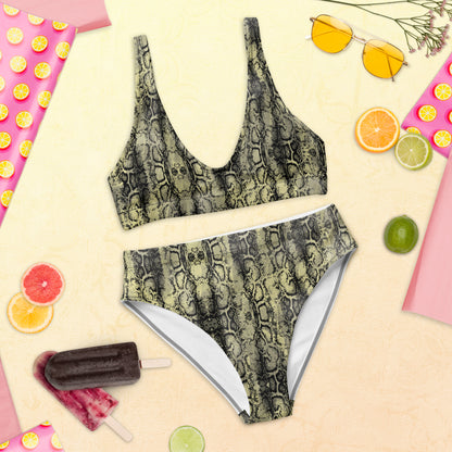Recycled high-waisted bikini
