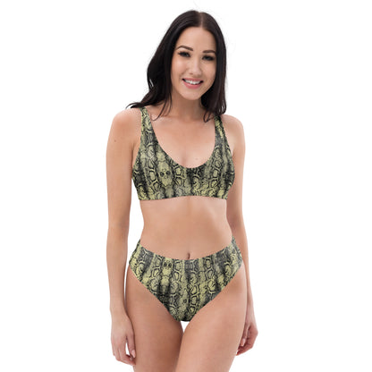 Recycled high-waisted bikini