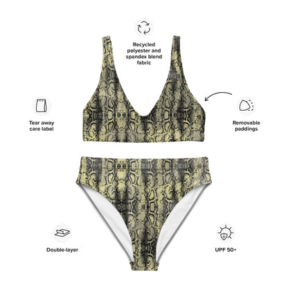 Recycled high-waisted bikini