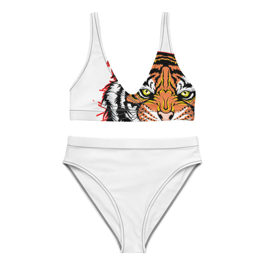 Recycled high-waisted bikini