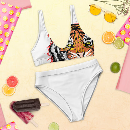 Recycled high-waisted bikini