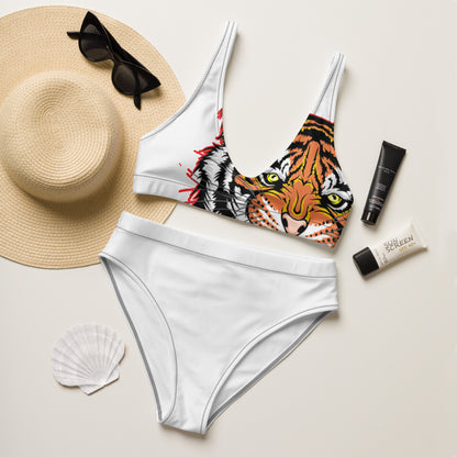 Recycled high-waisted bikini