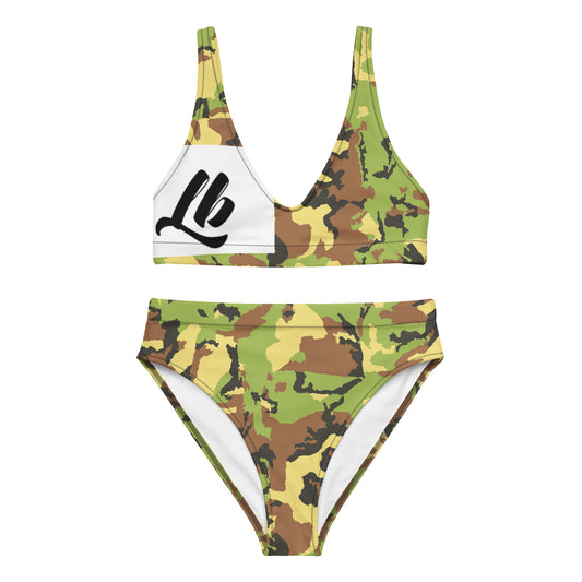 Recycled high-waisted bikini