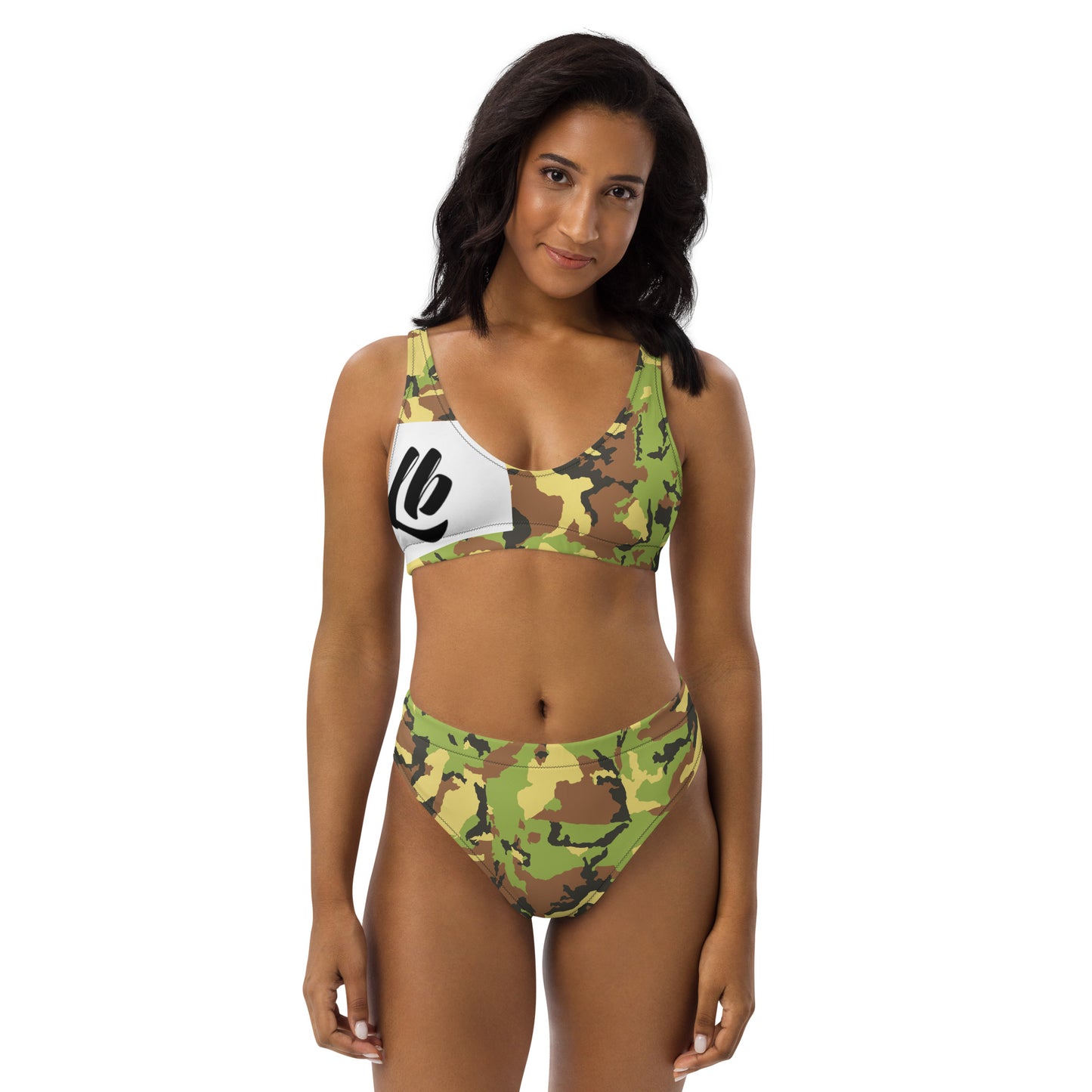 Recycled high-waisted bikini