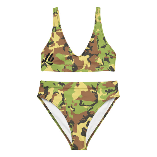 Recycled high-waisted bikini
