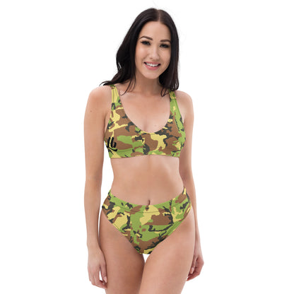 Recycled high-waisted bikini