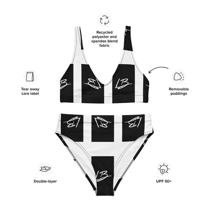 Recycled high-waisted bikini