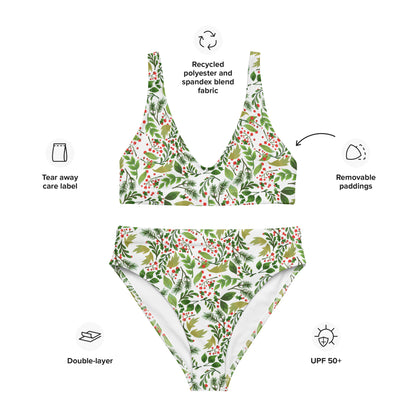 Recycled high-waisted bikini