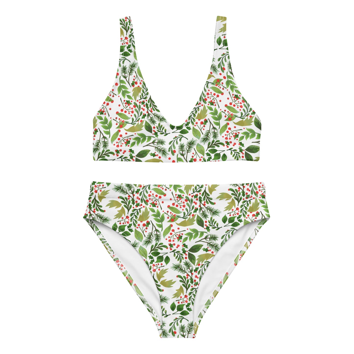Recycled high-waisted bikini