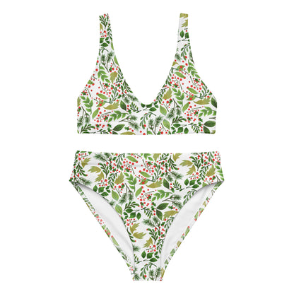 Recycled high-waisted bikini