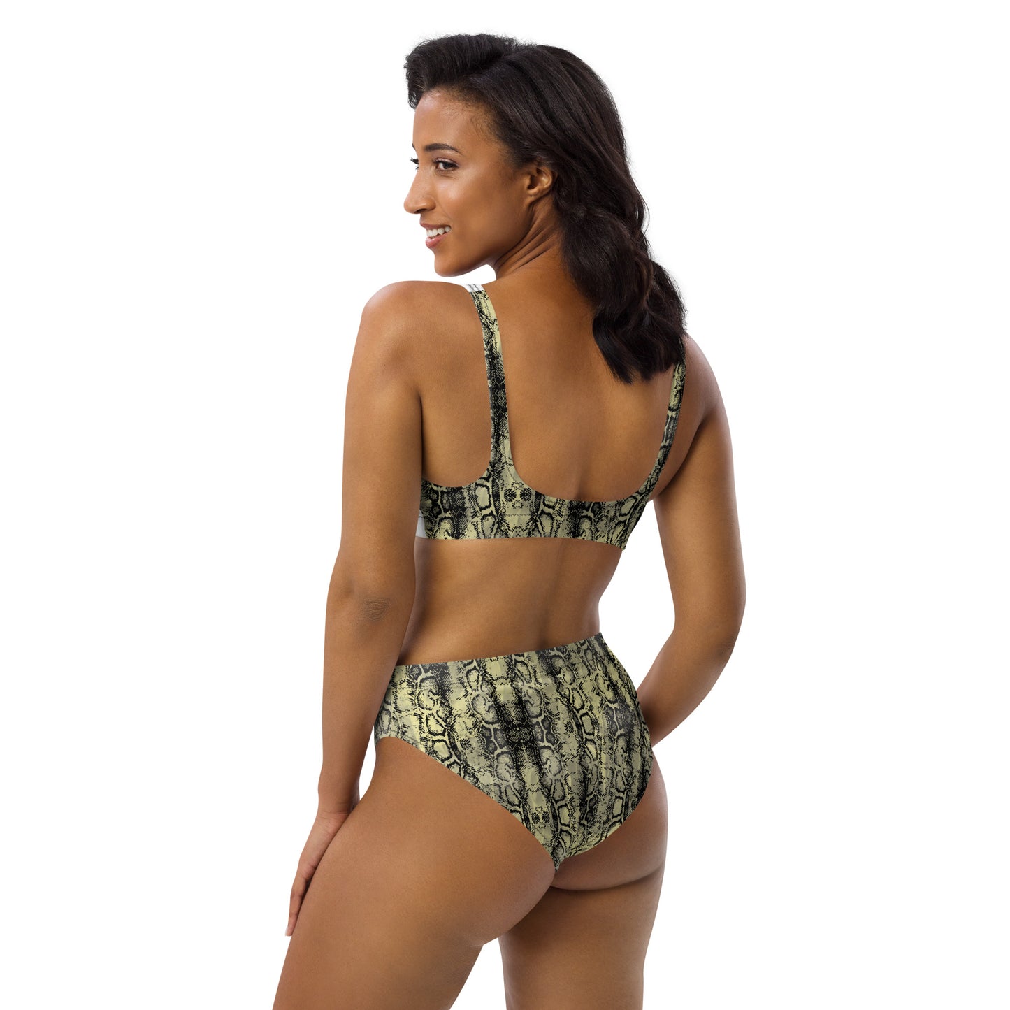 Recycled high-waisted bikini takee risks