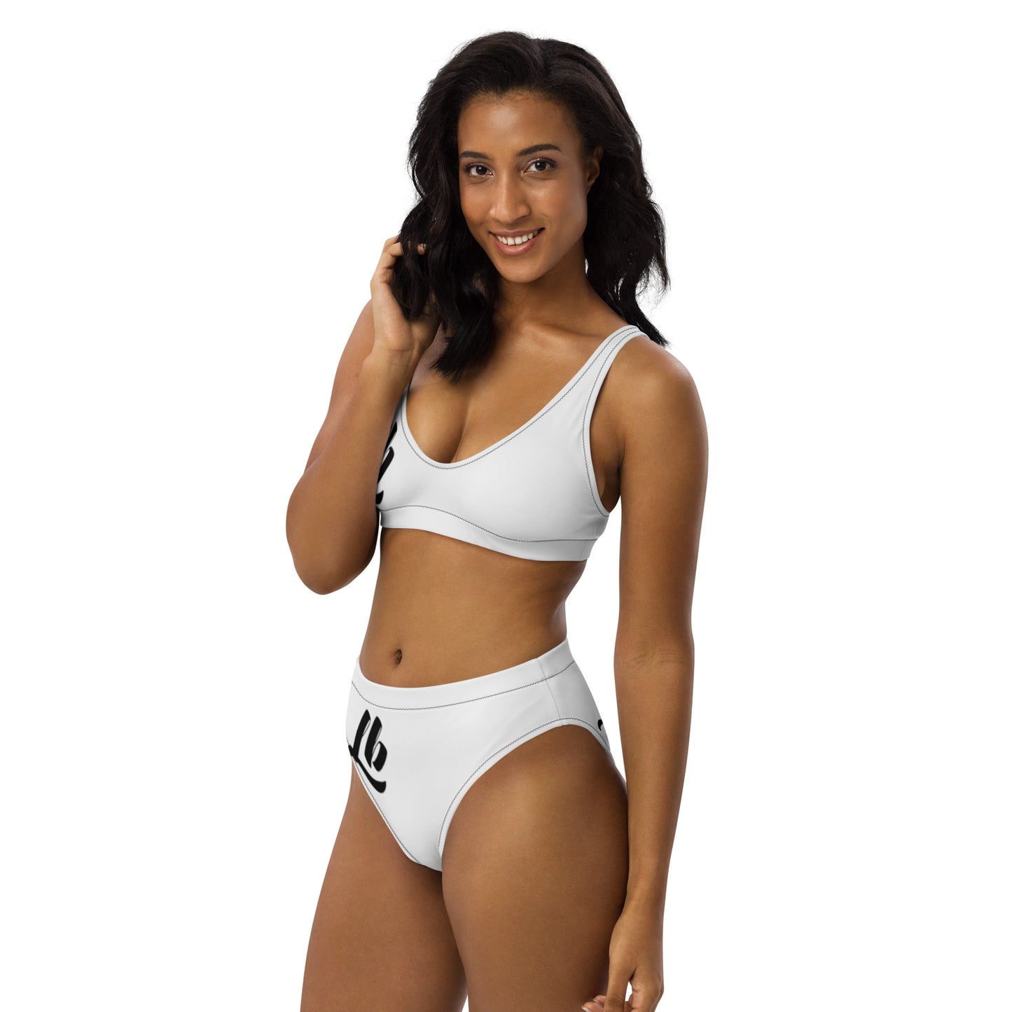 Recycled high-waisted bikini