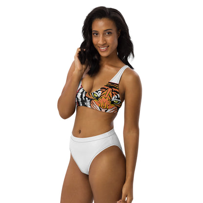 Recycled high-waisted bikini