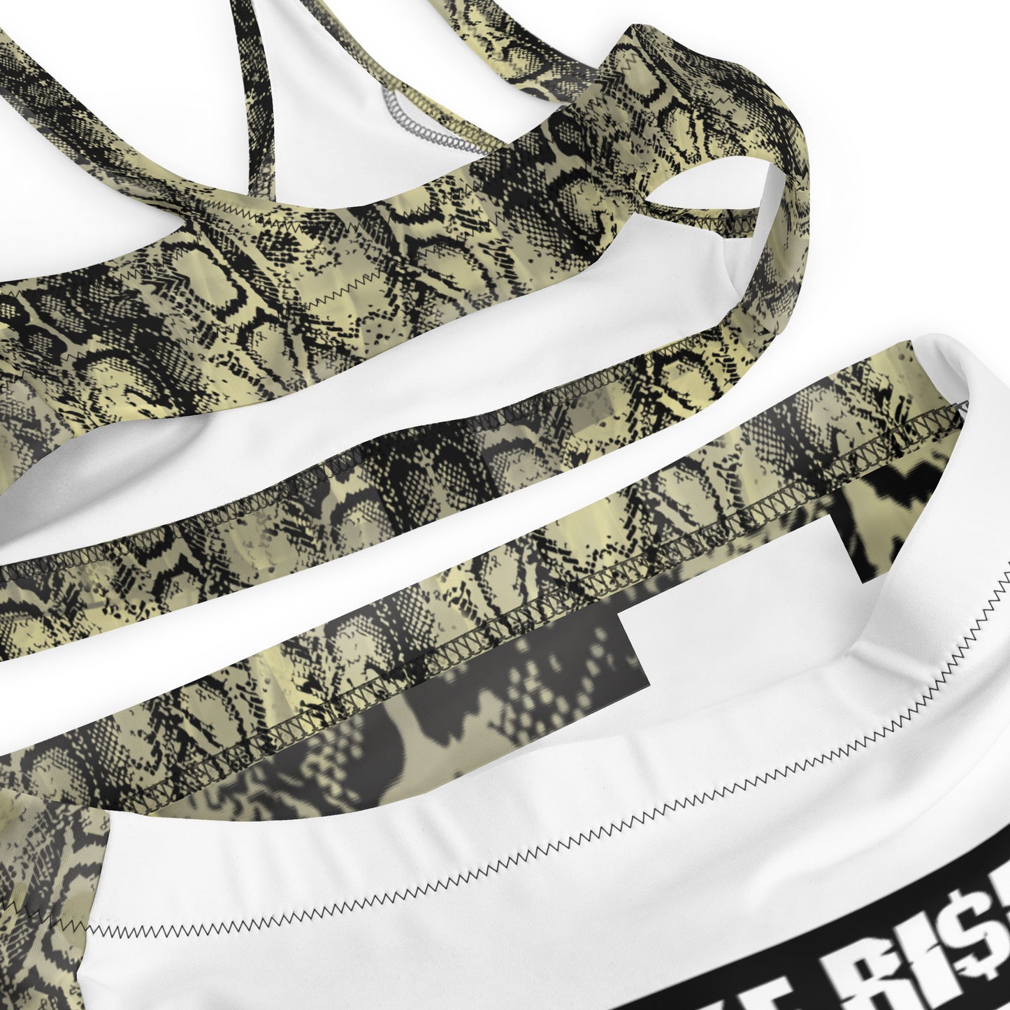 Recycled high-waisted bikini