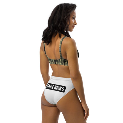 Recycled high-waisted bikini