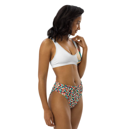 Recycled high-waisted bikini
