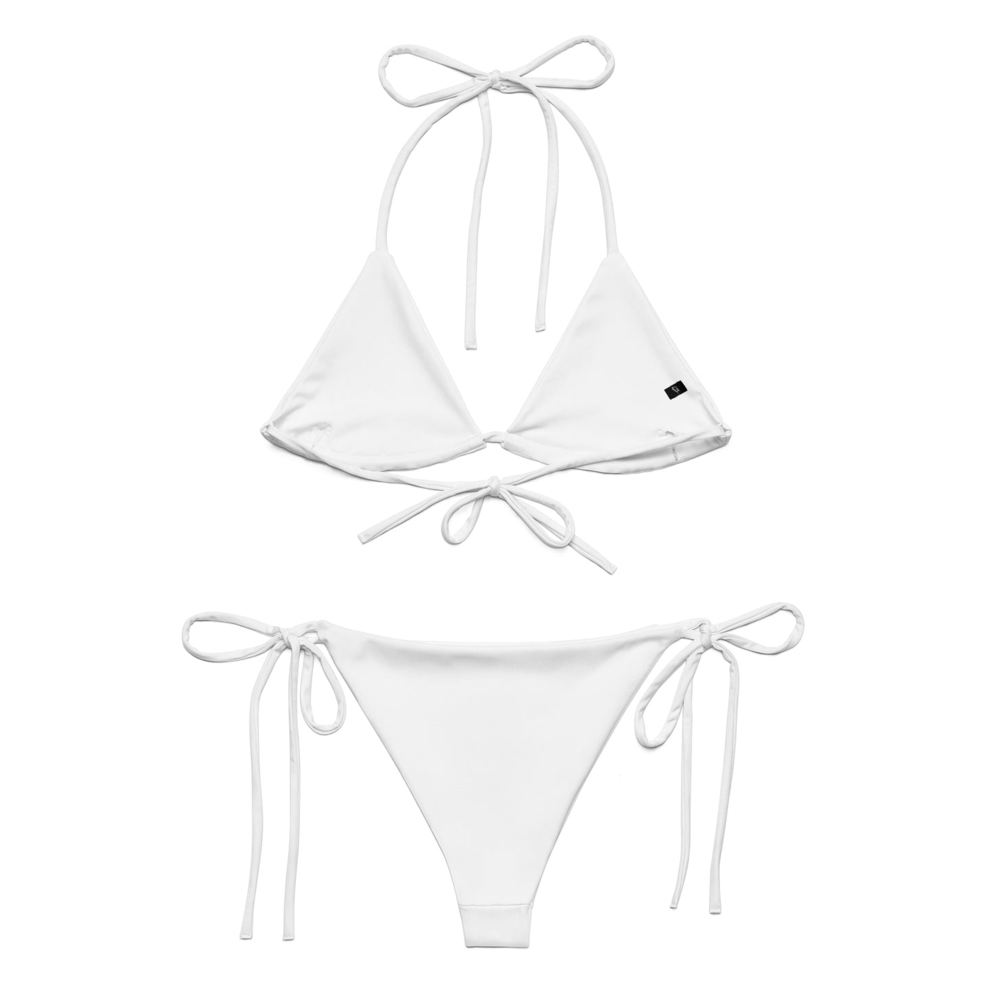 All-over print recycled string bikini