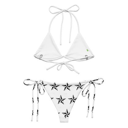 All-over print recycled string bikini