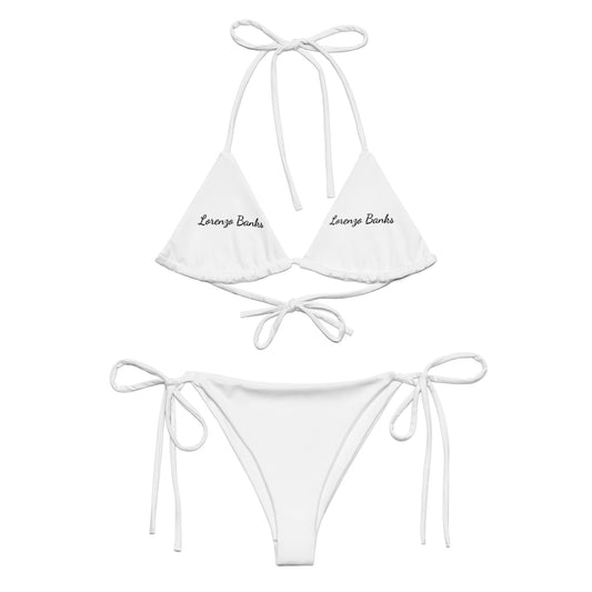 All-over print recycled string bikini