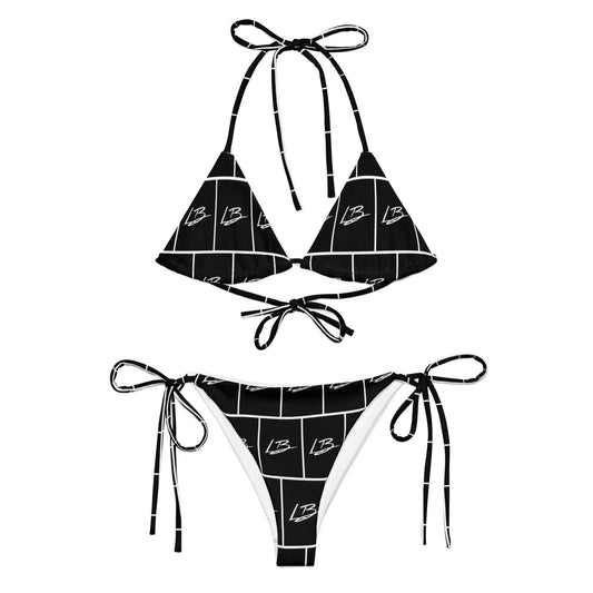 All-over print recycled string bikini