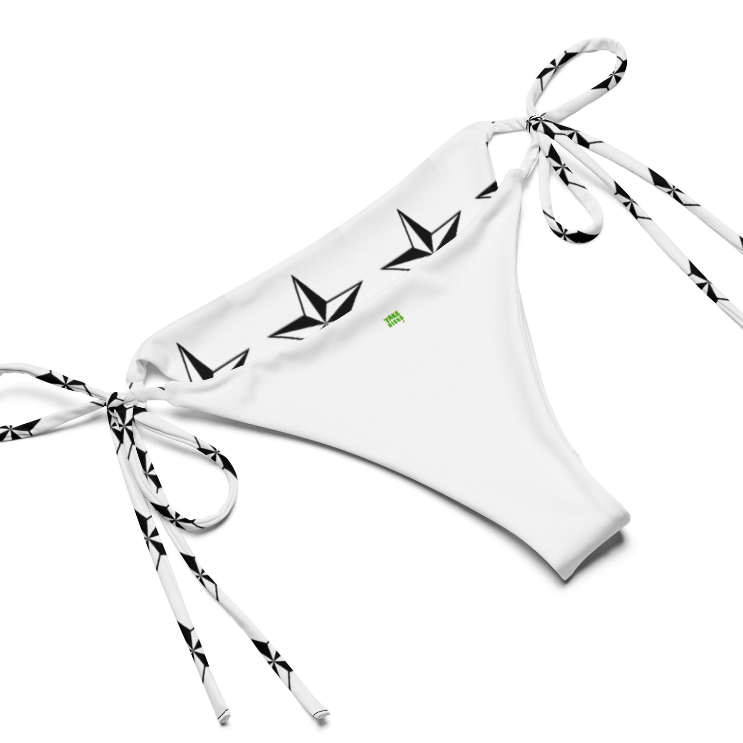 All-over print recycled string bikini