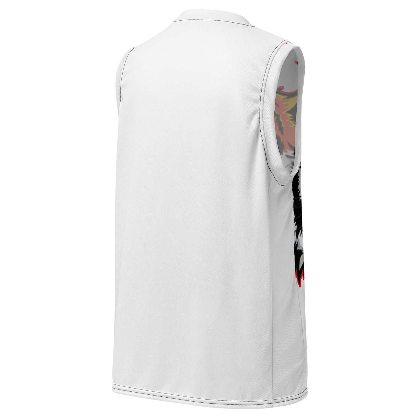 Recycled unisex basketball jersey tiger big front