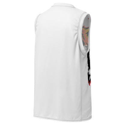 Recycled unisex basketball jersey tiger big front