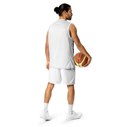 Recycled unisex basketball jersey tiger big front