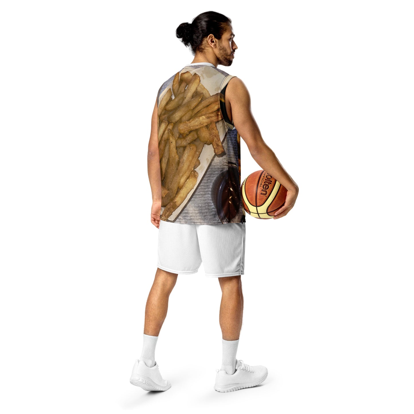Recycled unisex basketball jersey