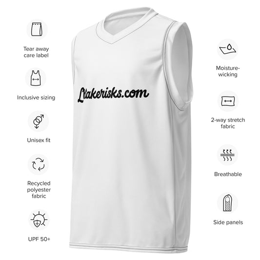 Recycled unisex basketball jersey