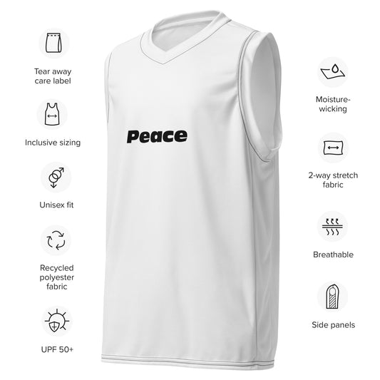 Recycled unisex basketball jersey