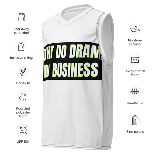 Recycled unisex basketball jersey