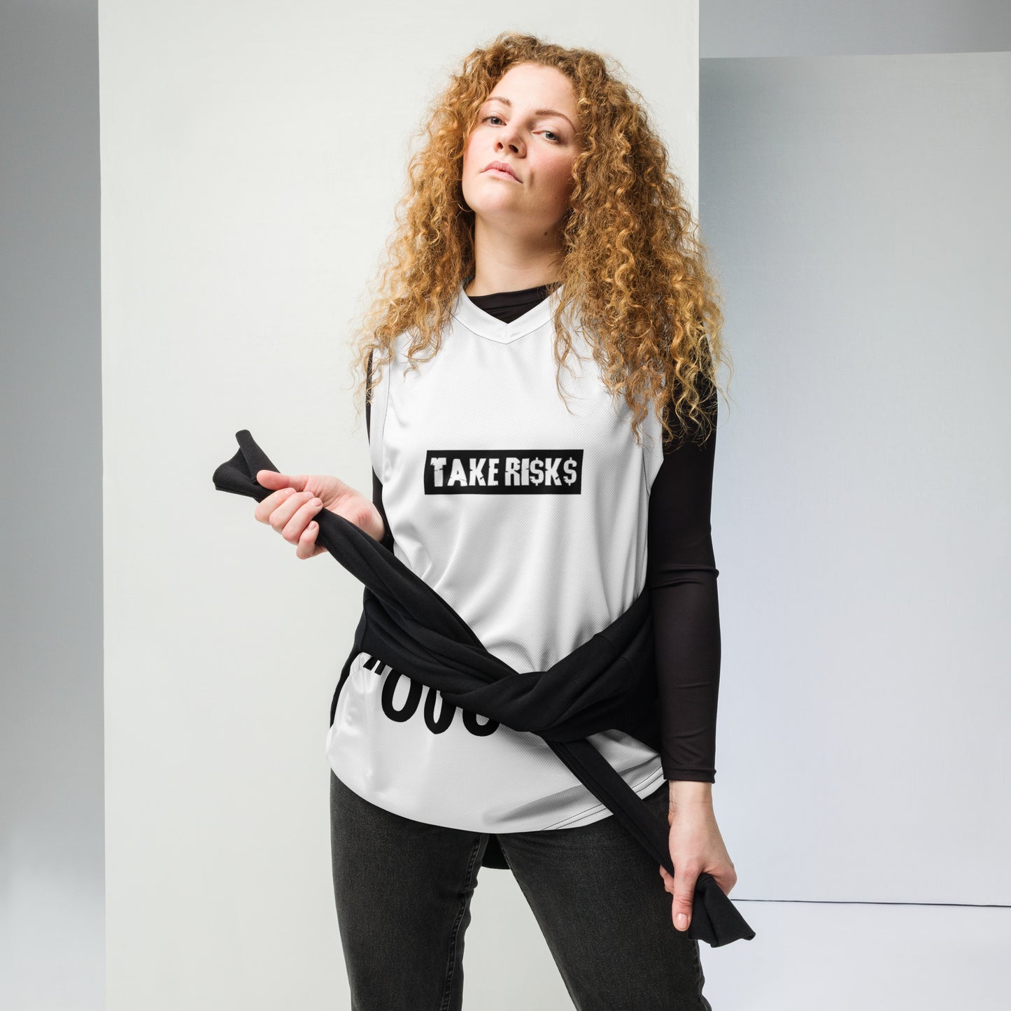 Recycled unisex basketball jersey